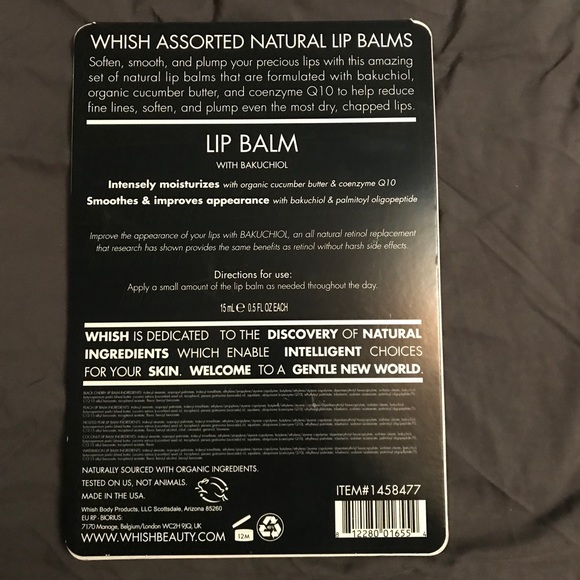 Whish Natural Lip Balm 5-Pack - Picture 2 of 2